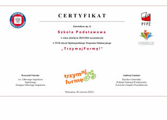 Ogólnopolski Program Edukacyjny „Trzymaj Formę!”
