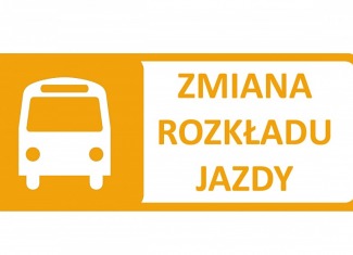 UWAGA! Zmiana rozkładu autobusu szkolego!