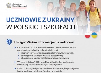 Uczniowie z Ukrainy w polskich szkołach - nowe przepisy