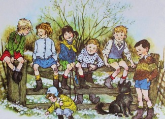 Uczniowie klas 1a, 2a, 2b na spektaklu pt. „Dzieci z Bullerbyn”