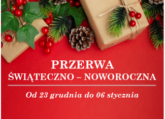 Przerwa świąteczno - noworoczna