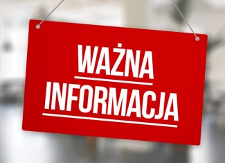 Ważna informacja w sprawie obiadów w szkole