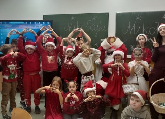 Spotkanie z Mikołajem i warsztaty piernikowe w 3a